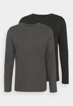 Pier One 2 Pack - Long Sleeved Top - Dark Grey/Black 10 Pier One 2 Pack - Long Sleeved Top - Dark Grey/Black -Pier One Shop 007c88127656457c8f19869283e98031