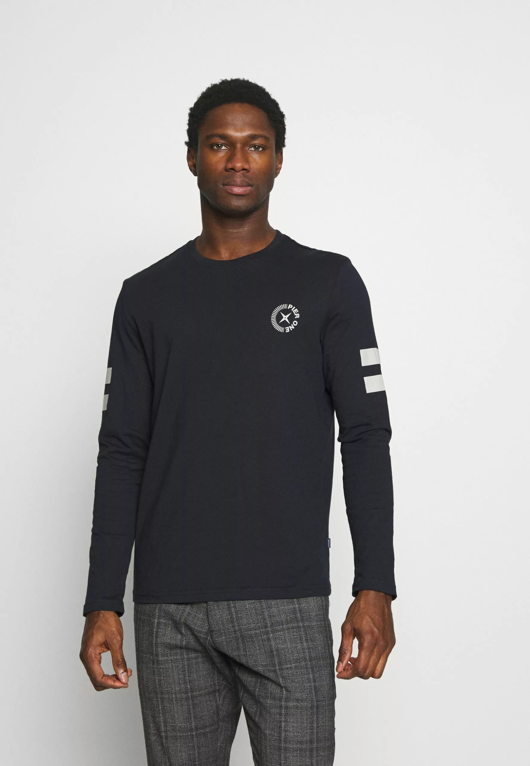 Pier One Long Sleeved Top - Dark Blue 1 Pier One Long Sleeved Top - Dark Blue