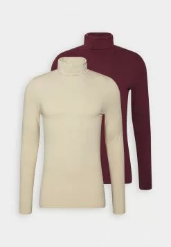 Pier One 2 Pack - Long Sleeved Top - Beige/Bordeaux 11 Pier One 2 Pack - Long Sleeved Top - Beige/Bordeaux -Pier One Shop 083e6d68bc49437384fd817889cdca43