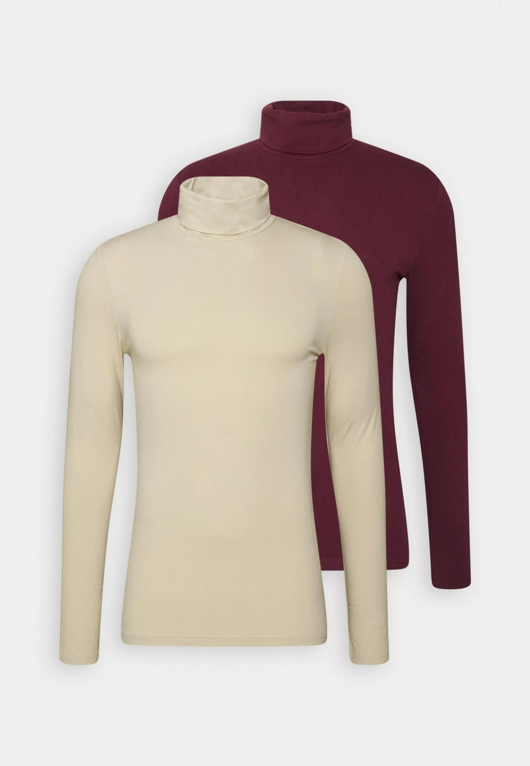 Pier One 2 Pack - Long Sleeved Top - Beige/Bordeaux 5 Pier One 2 Pack - Long Sleeved Top - Beige/Bordeaux - Image 5