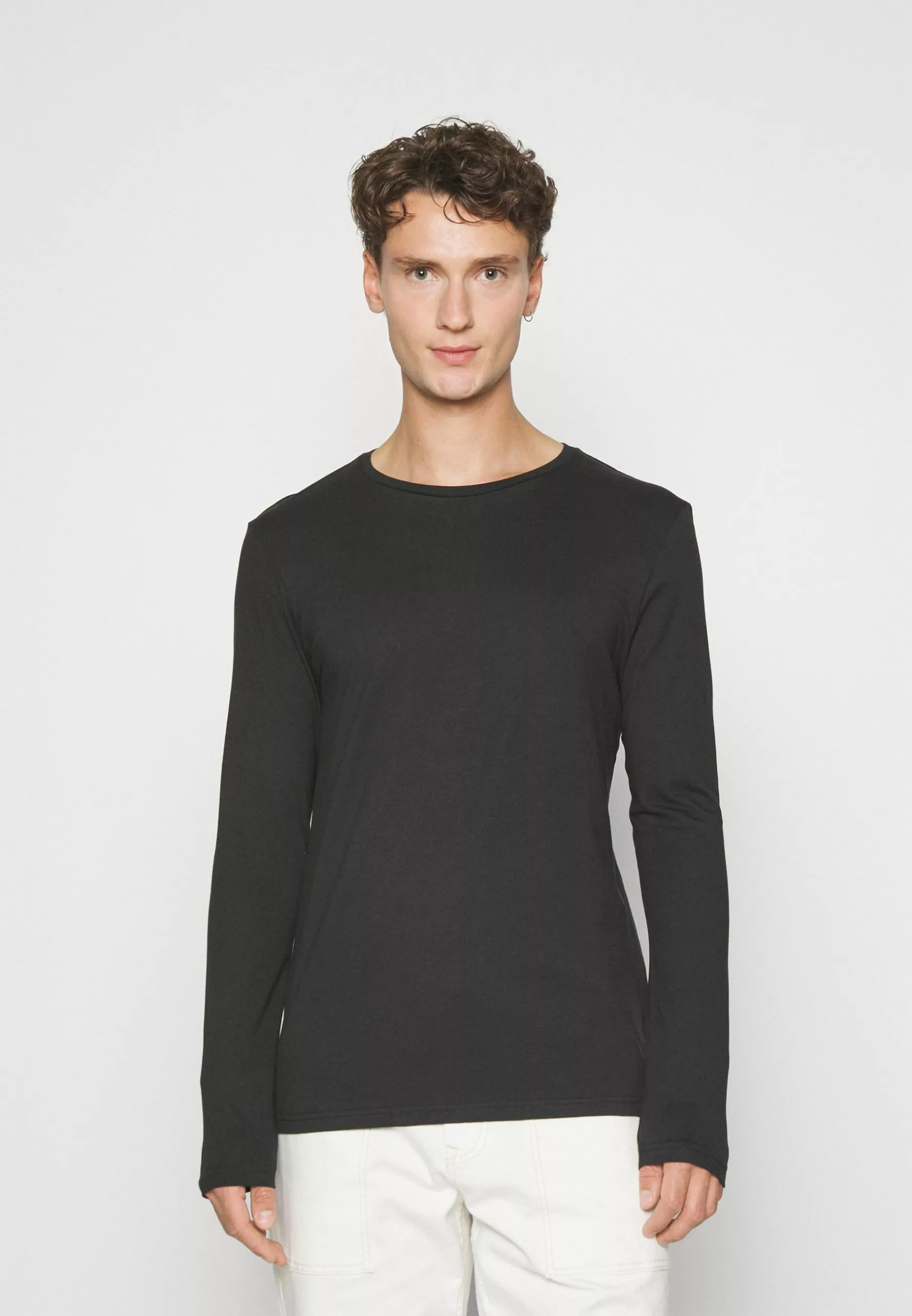 Pier One 2 Pack - Long Sleeved Top - Black/Khaki 2 Pier One 2 Pack - Long Sleeved Top - Black/Khaki - Image 2