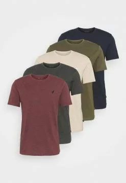 Pier One 5 Pack - Basic T-Shirt - Dark Grey/Dark Blue/Olive 14 Pier One 5 Pack - Basic T-Shirt - Dark Grey/Dark Blue/Olive -Pier One Shop 0f912bddd05048f8b5cda3d15e55e149