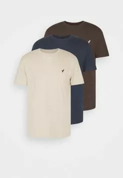 Pier One 3 Pack - Basic T-Shirt - Dark Blue/Beige/Dark Brown 12 Pier One 3 Pack - Basic T-Shirt - Dark Blue/Beige/Dark Brown -Pier One Shop 0ff326bc8c55447a9774470285a7df1e