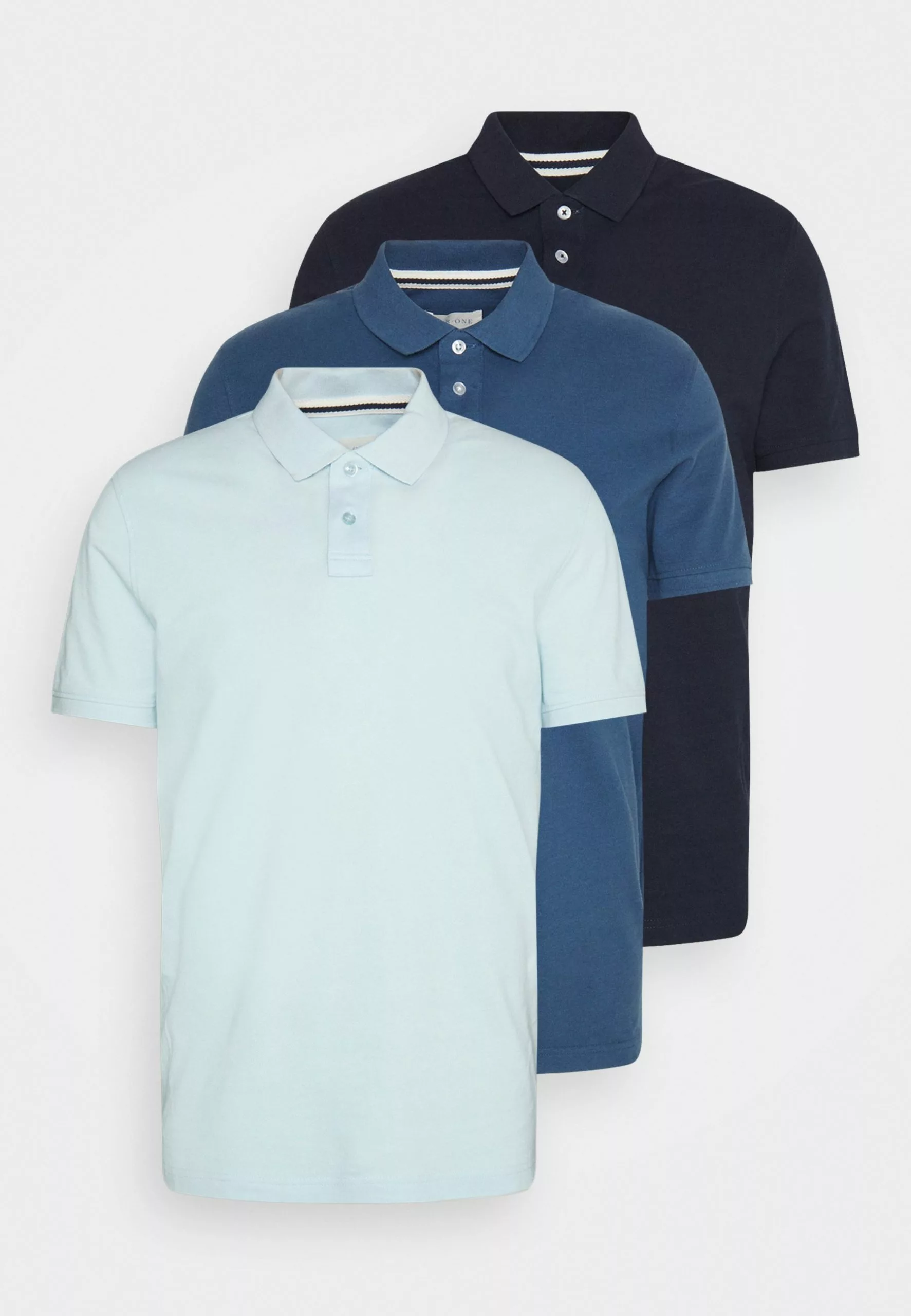 Pier One 3 Pack - Polo Shirt - Light Blue/Blue/Dark Blue 6 Pier One 3 Pack - Polo Shirt - Light Blue/Blue/Dark Blue - Image 6