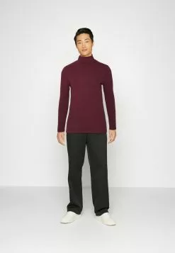 Pier One 2 Pack - Long Sleeved Top - Beige/Bordeaux