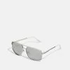 Pier One Unisex - Sunglasses - Silver-Coloured, Black