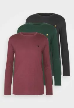 Pier One 3 Pack Unisex- Long Sleeved Top - Black/Bordeaux/Dark Green 12 Pier One 3 Pack Unisex- Long Sleeved Top - Black/Bordeaux/Dark Green -Pier One Shop 11266ccfab134789a780f8985789fef2