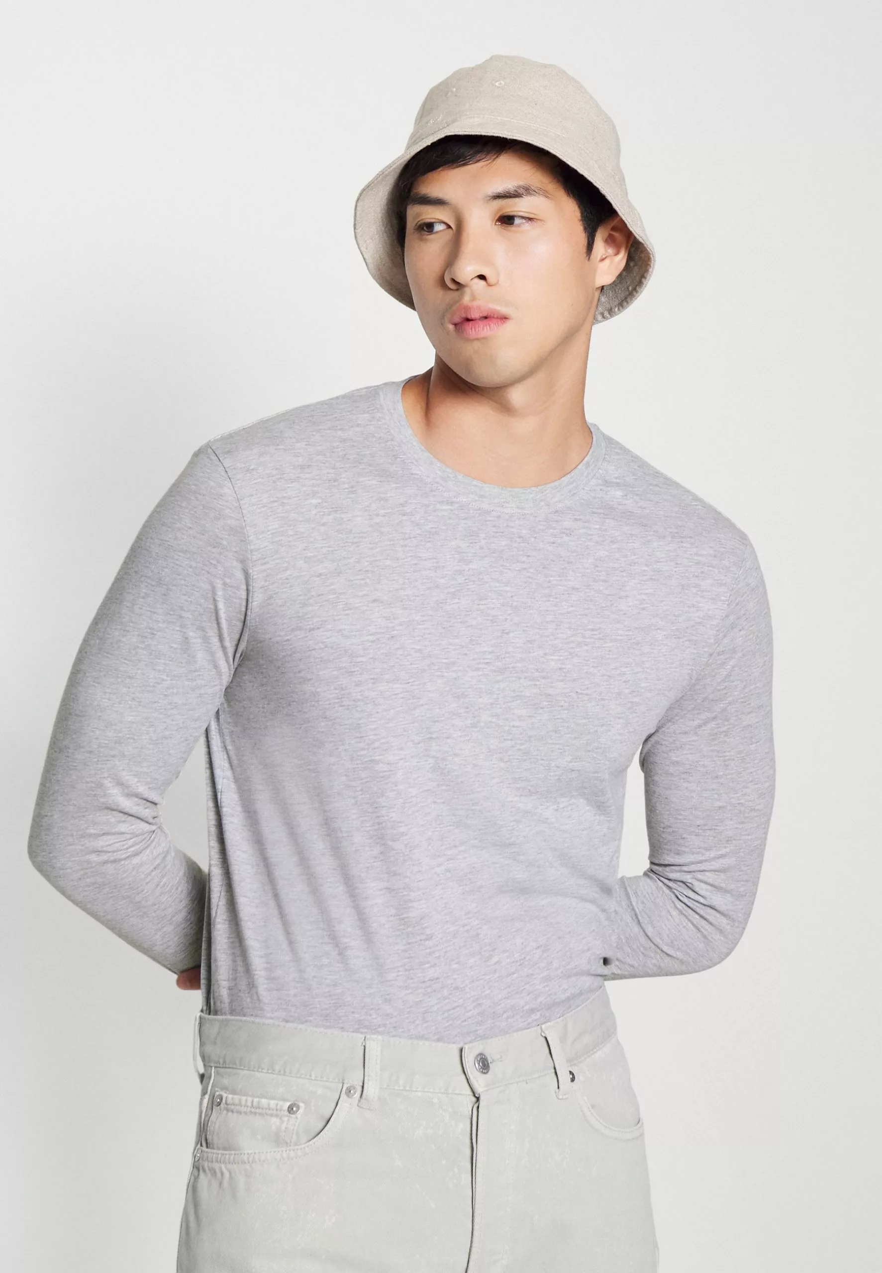 Pier One 5 Pack - Long Sleeved Top - Light Grey/White/Black 6 Pier One 5 Pack - Long Sleeved Top - Light Grey/White/Black - Image 6