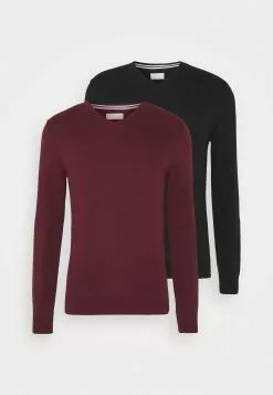 Pier One 2Pack - Jumper - Black/Bordeaux 10 Pier One 2Pack - Jumper - Black/Bordeaux -Pier One Shop 1401fde1674b40a68d7e1288645f8b9b