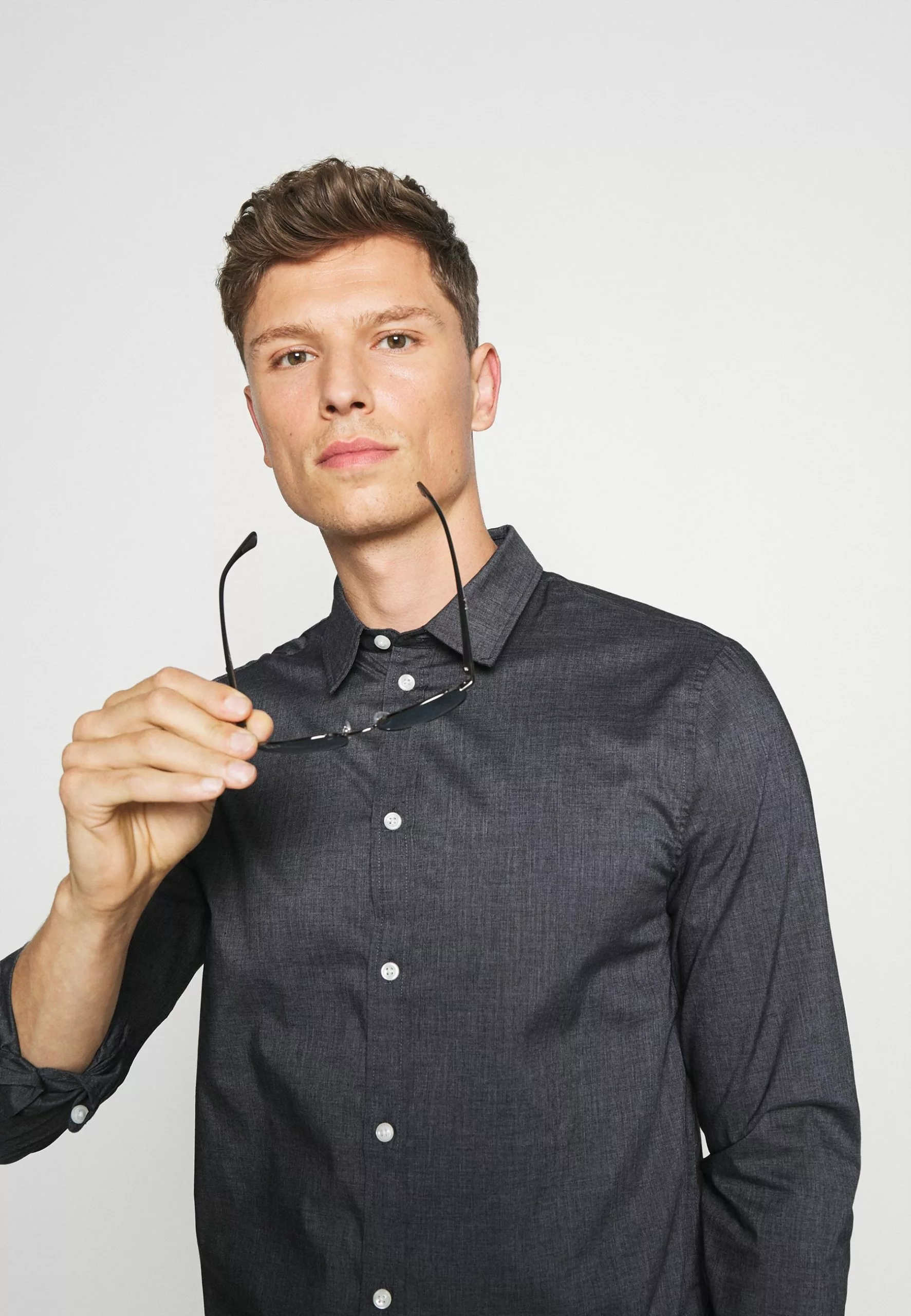 Pier One Shirt -Blue Grey 1 Pier One Shirt -Blue Grey