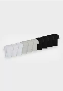 Pier One 10 Pack - Basic T-Shirt - Mottled Light Grey/Black/White 10 Pier One 10 Pack - Basic T-Shirt - Mottled Light Grey/Black/White -Pier One Shop 1694a27305a44068bff2ea0f47a4f5e4