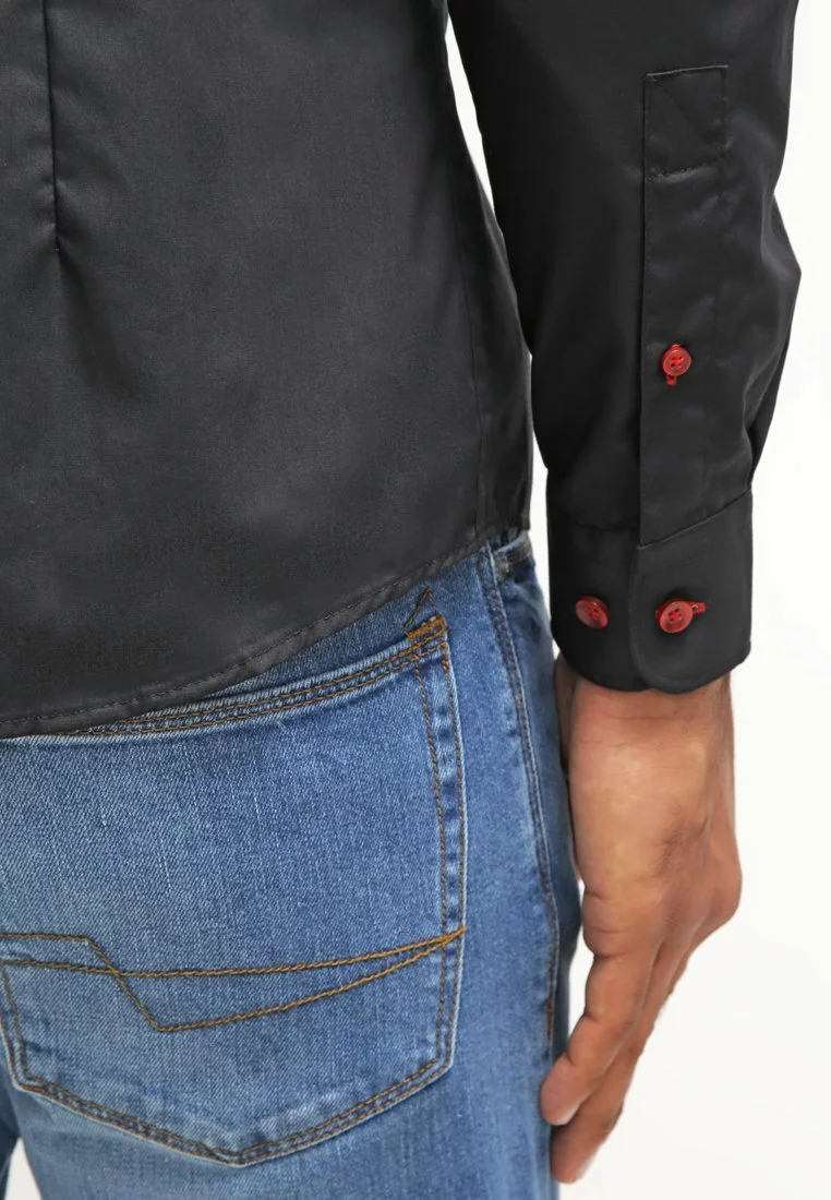 Pier One Shirt - Black/Red 5 Pier One Shirt - Black/Red - Image 5