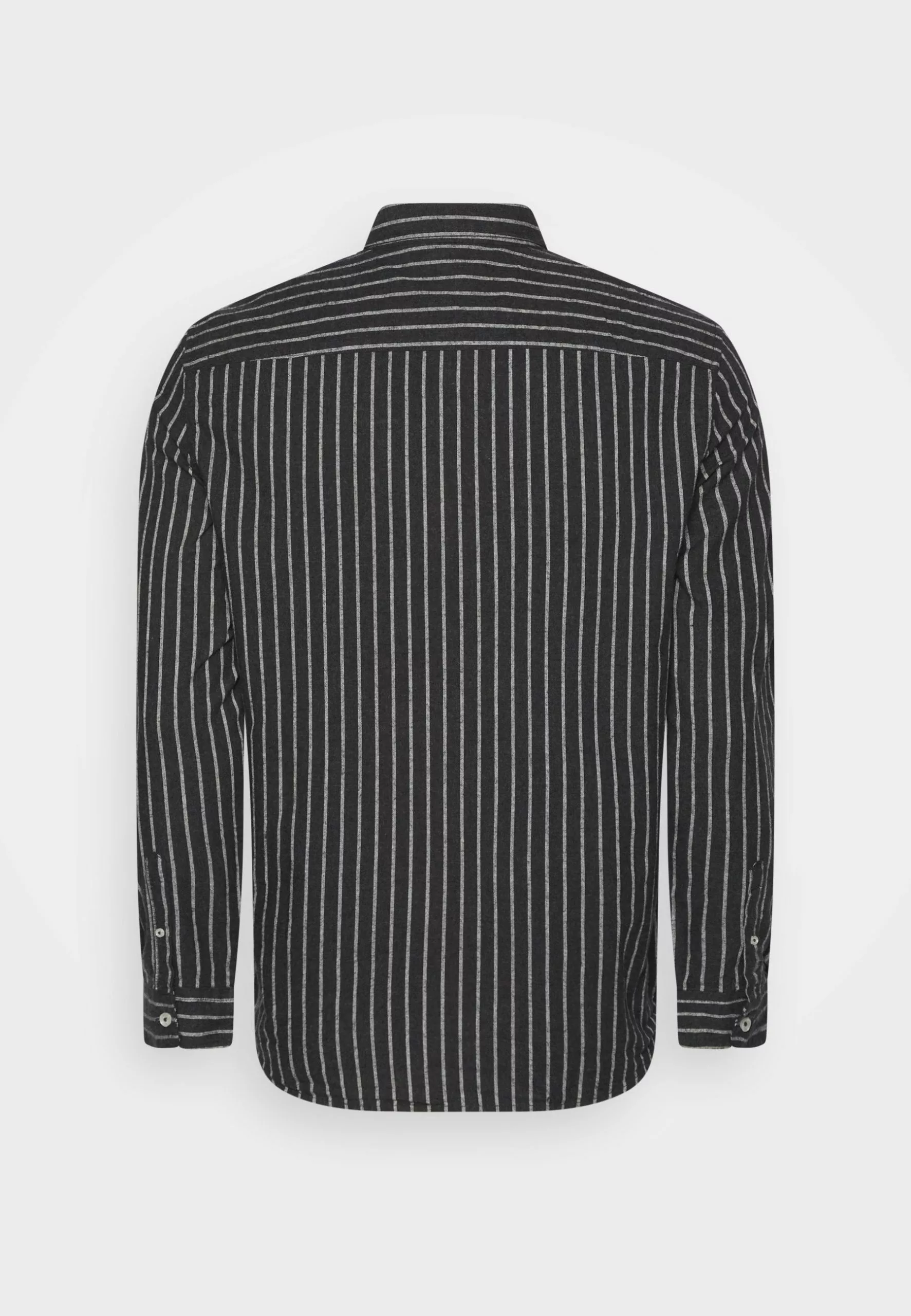 Pier One Flannel Stripes- Shirt - Dark Grey 2 Pier One Flannel Stripes- Shirt - Dark Grey - Image 2