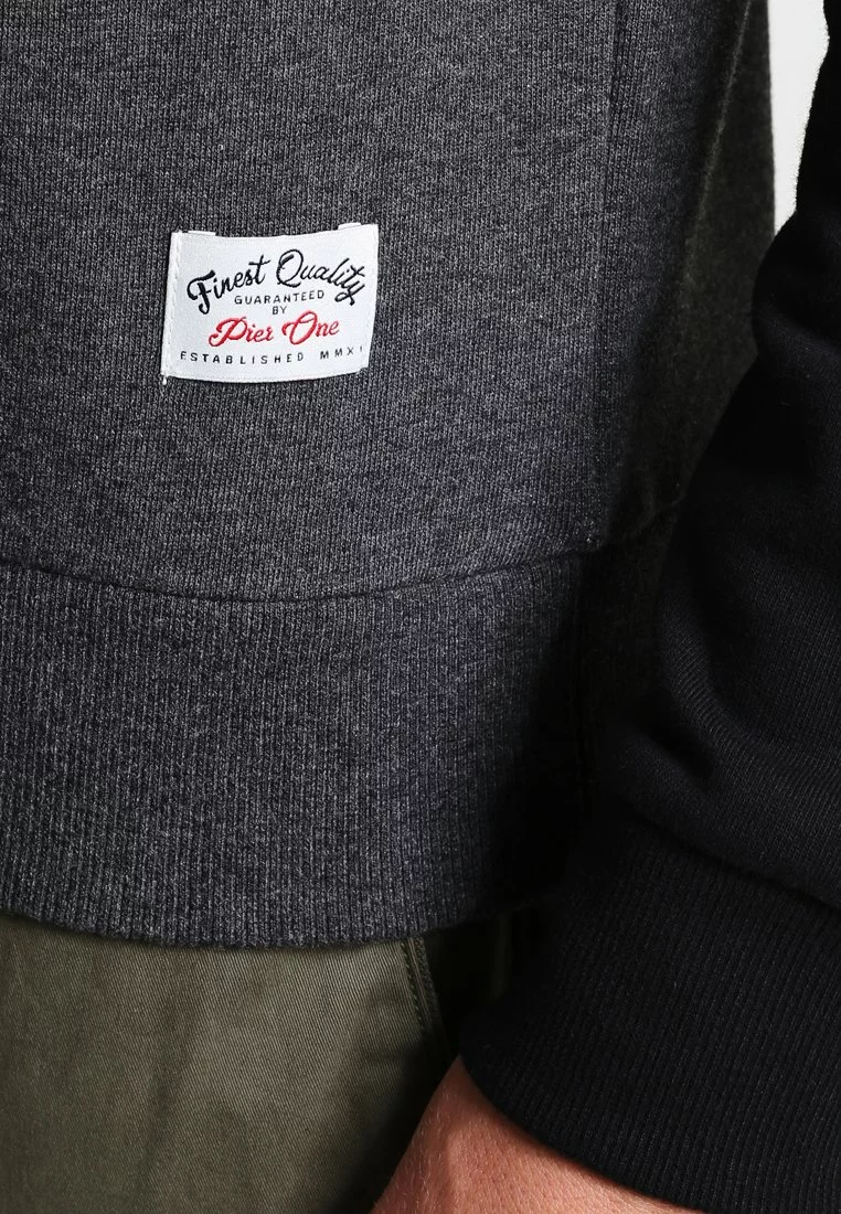 Pier One Sweatshirt - Mottled Dark Grey 5 Pier One Sweatshirt - Mottled Dark Grey - Image 5