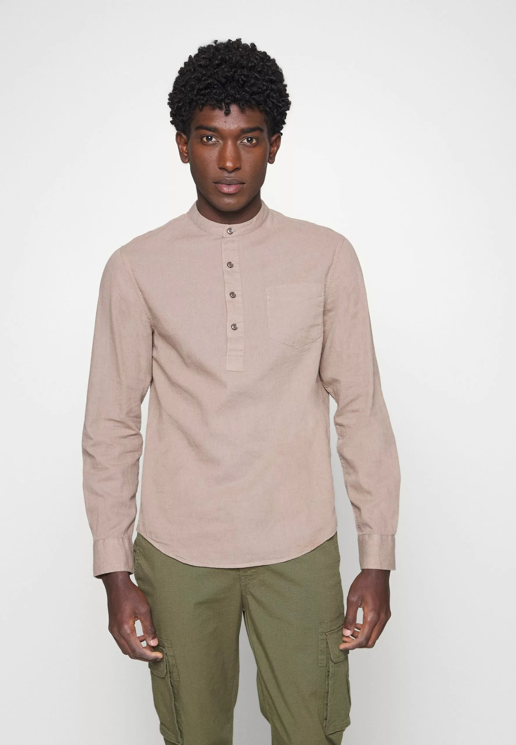 Pier One Shirt - Taupe 4 Pier One Shirt - Taupe - Image 4