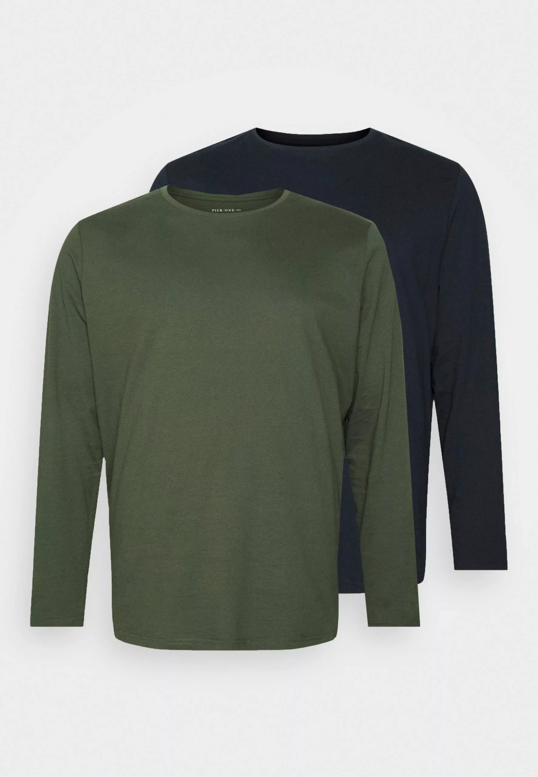 Pier One 2 Pack - Long Sleeved Top - Dark Green/Dark Blue 5 Pier One 2 Pack - Long Sleeved Top - Dark Green/Dark Blue - Image 5