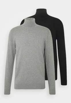 Pier One 2 Pack - Basic Turtleneck - Jumper - Black/Mottled Light Grey 17 Pier One 2 Pack - Basic Turtleneck - Jumper - Black/Mottled Light Grey -Pier One Shop 2df07891f3cf443da67ee4c7a11ee632