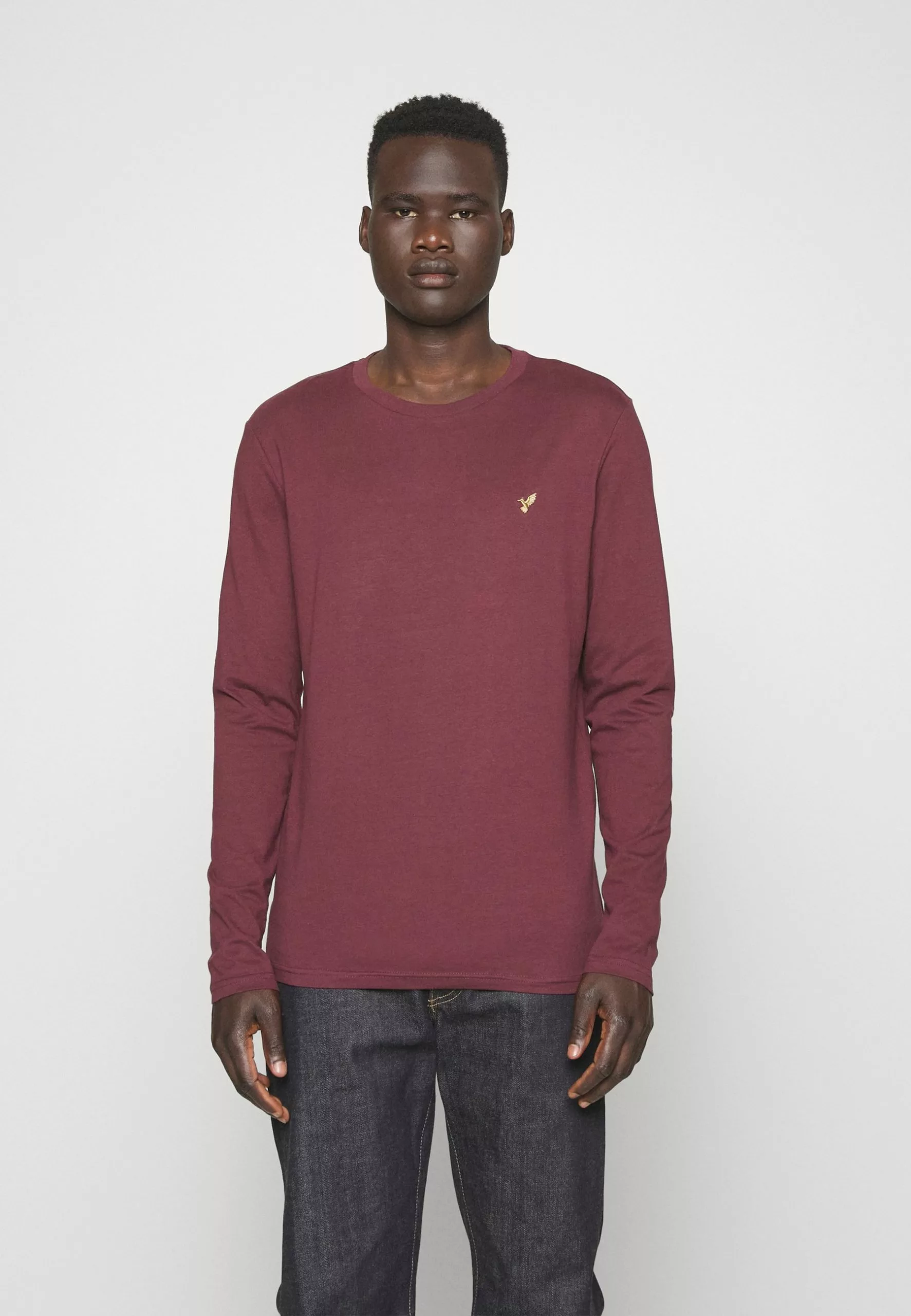 Pier One 3 Pack Unisex- Long Sleeved Top - White/Dark Blue/Bordeaux 4 Pier One 3 Pack Unisex- Long Sleeved Top - White/Dark Blue/Bordeaux - Image 4