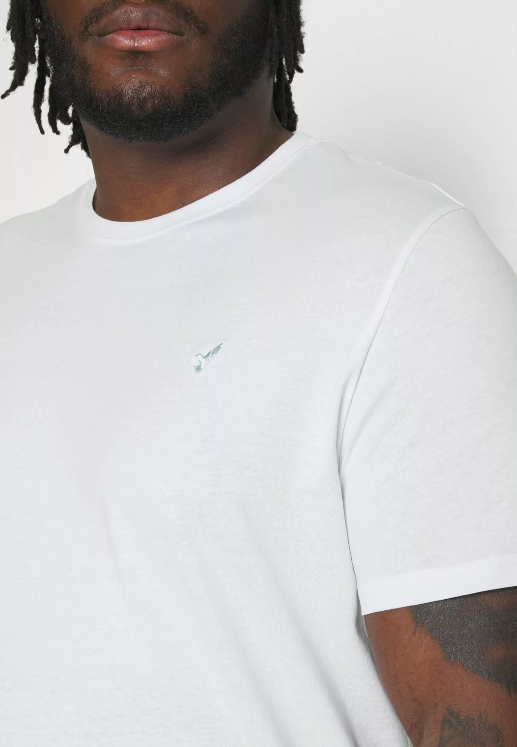 Pier One 5 Pack - Basic T-Shirt - White/Mottled Dark Grey/Bordeaux 8 Pier One 5 Pack - Basic T-Shirt - White/Mottled Dark Grey/Bordeaux - Image 8