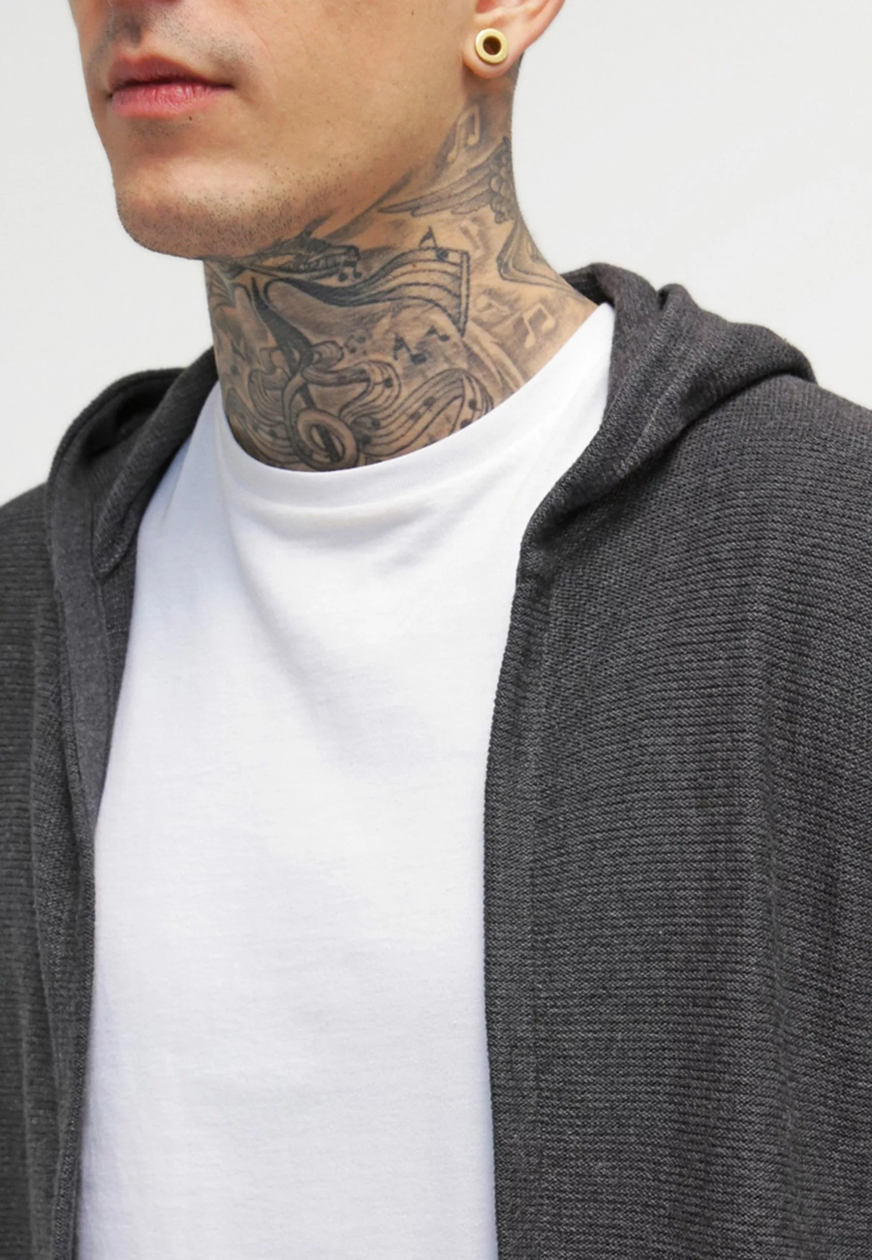 Pier One Cardigan - Mottled Dark Grey 6 Pier One Cardigan - Mottled Dark Grey - Image 6