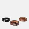 Pier One 3 Pack - Belt - Black - 802_Brown - 702_Cognac - 708