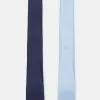 Pier One 2 Pack - Tie - Dark Blue/Light Blue