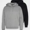 Pier One 2 Pack - Hoodie - Black/Mottled Grey