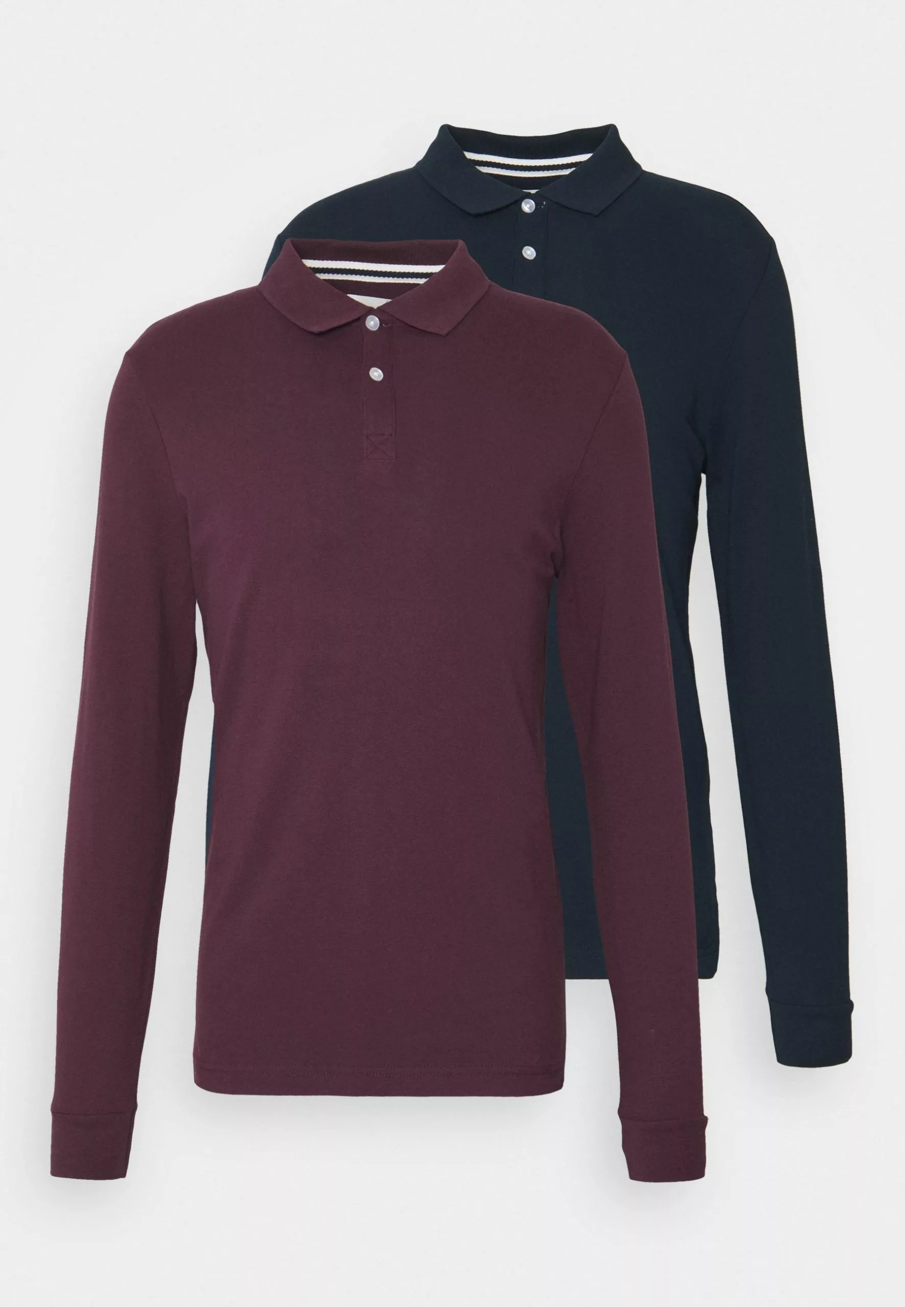 Pier One 2 Pack - Polo Shirt - Bordeaux/Dark Blue 1 Pier One 2 Pack - Polo Shirt - Bordeaux/Dark Blue