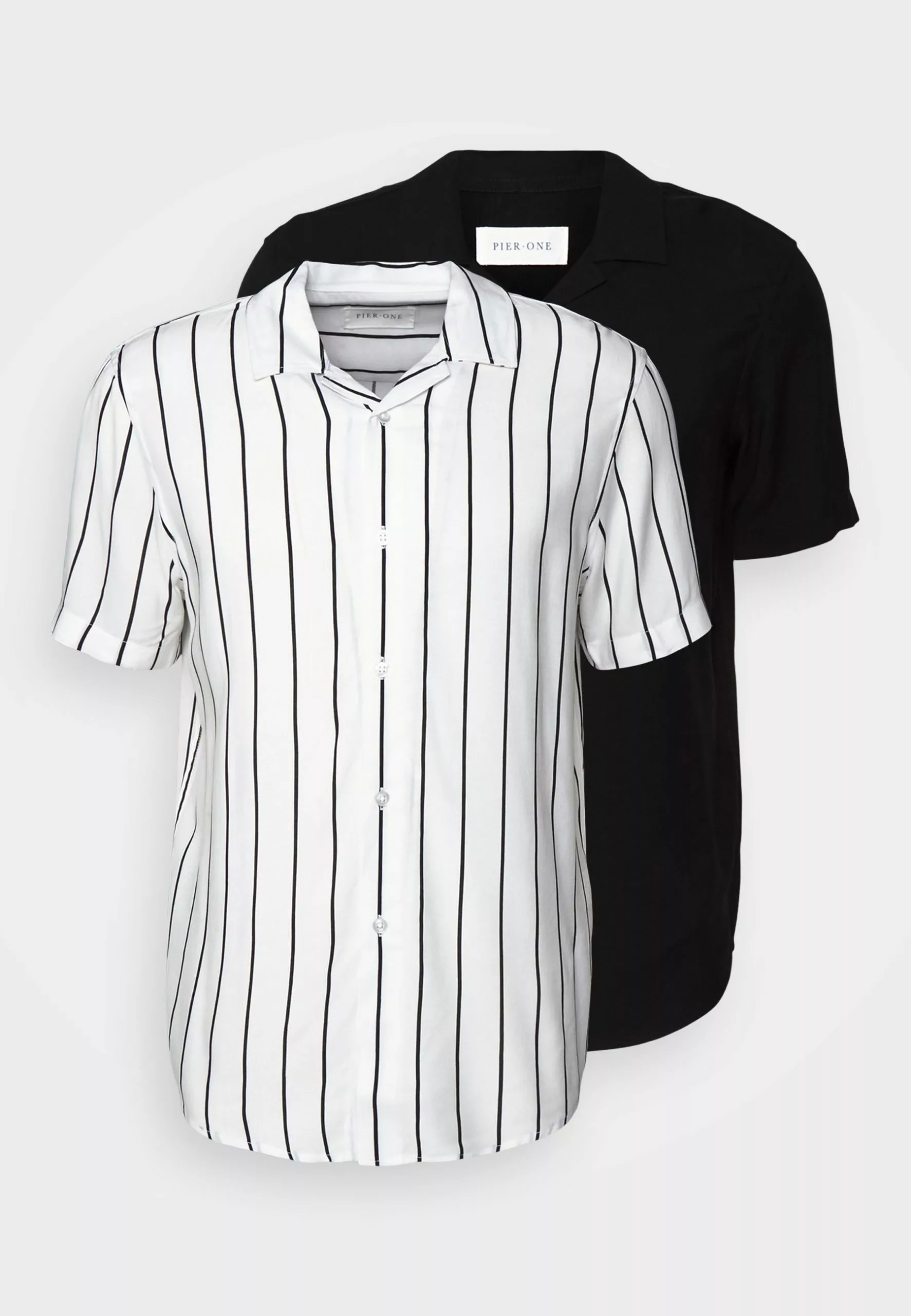 Pier One 2 Pack - Shirt - Black/White 10 Pier One 2 Pack - Shirt - Black/White - Image 10