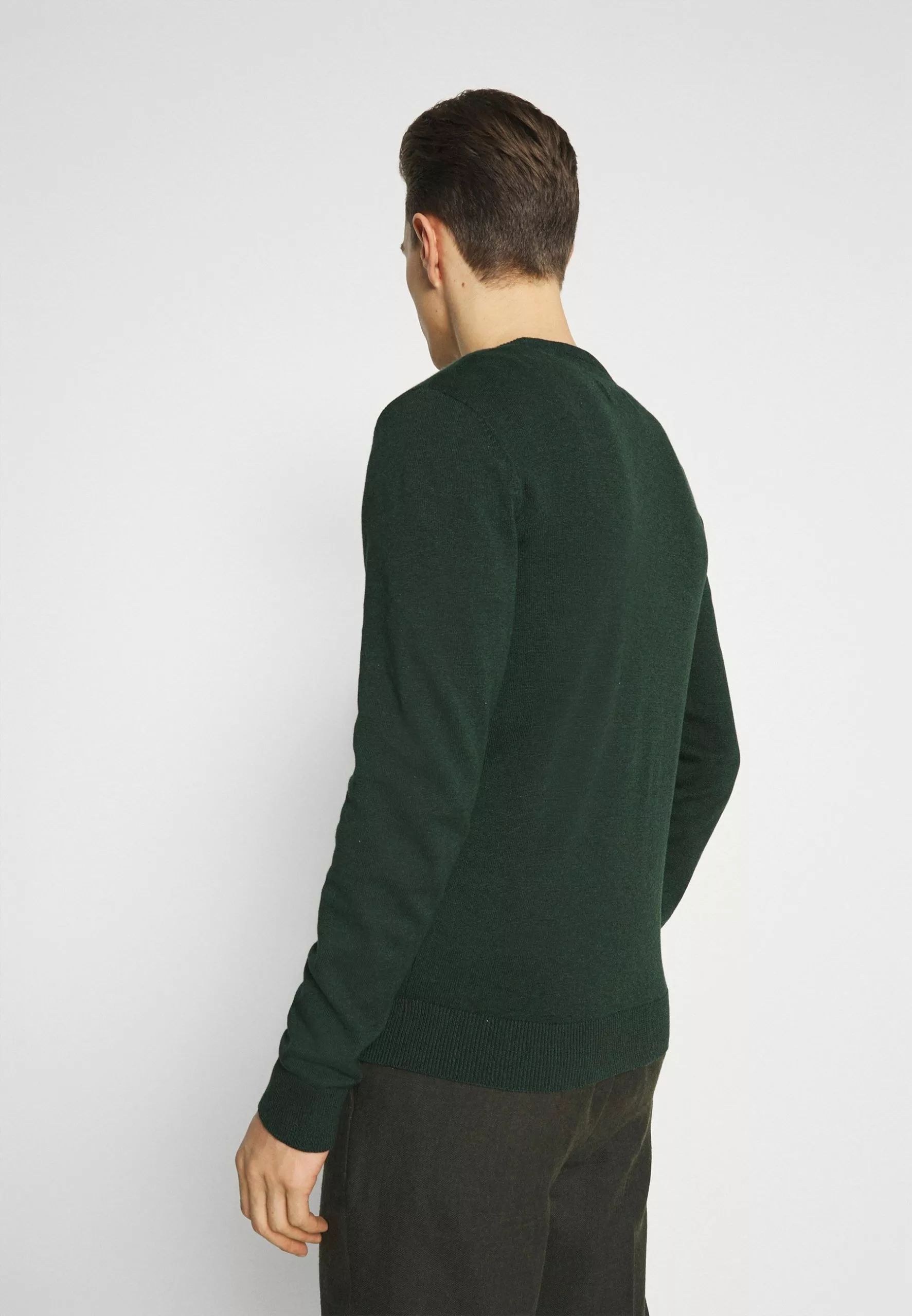 Pier One Basic Crewneck - Jumper - Mottled Dark Green 3 Pier One Basic Crewneck - Jumper - Mottled Dark Green - Image 3