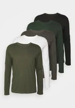 Pier One 5 Pack - Long Sleeved Top - White/Dark Green/Light Green/Black 14 Pier One 5 Pack - Long Sleeved Top - White/Dark Green/Light Green/Black -Pier One Shop 4c3811fac32e4b768fcbe2cc292dd8b9