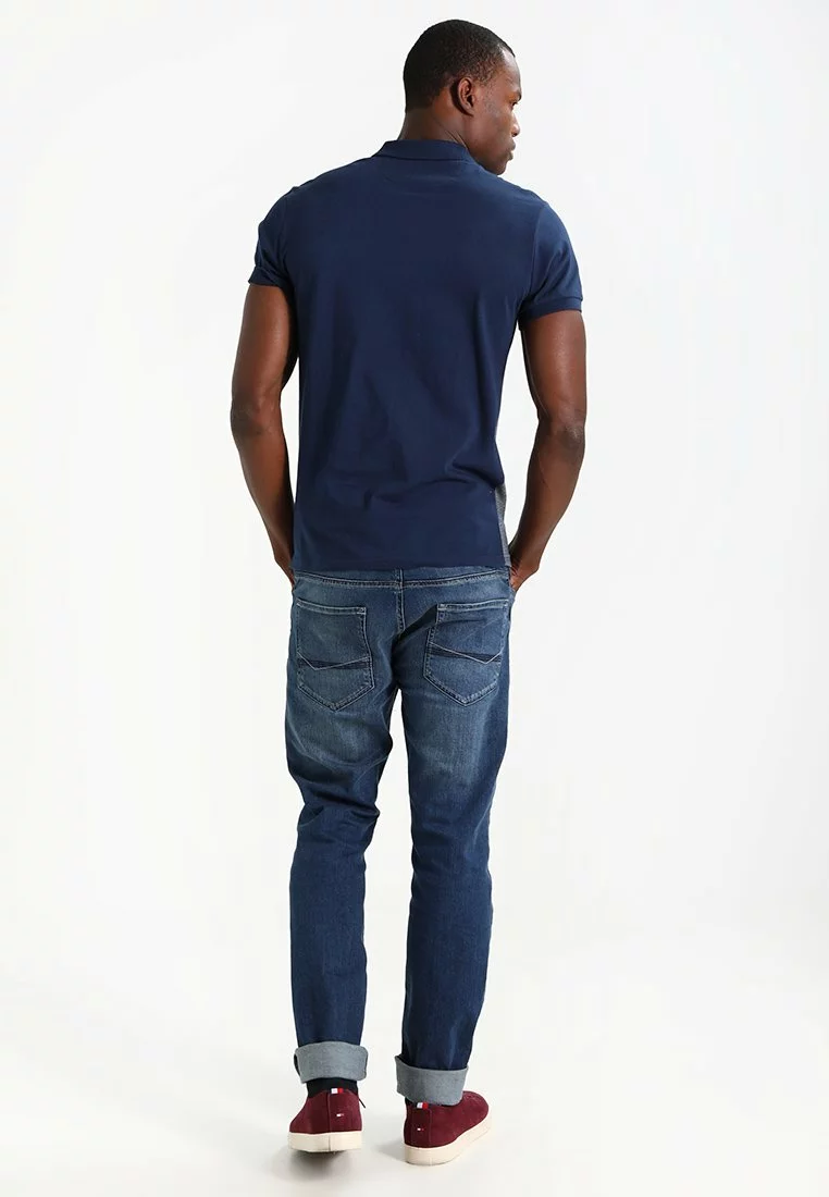 Pier One Polo Shirt - Dark Blue/Mottled Grey 3 Pier One Polo Shirt - Dark Blue/Mottled Grey - Image 3