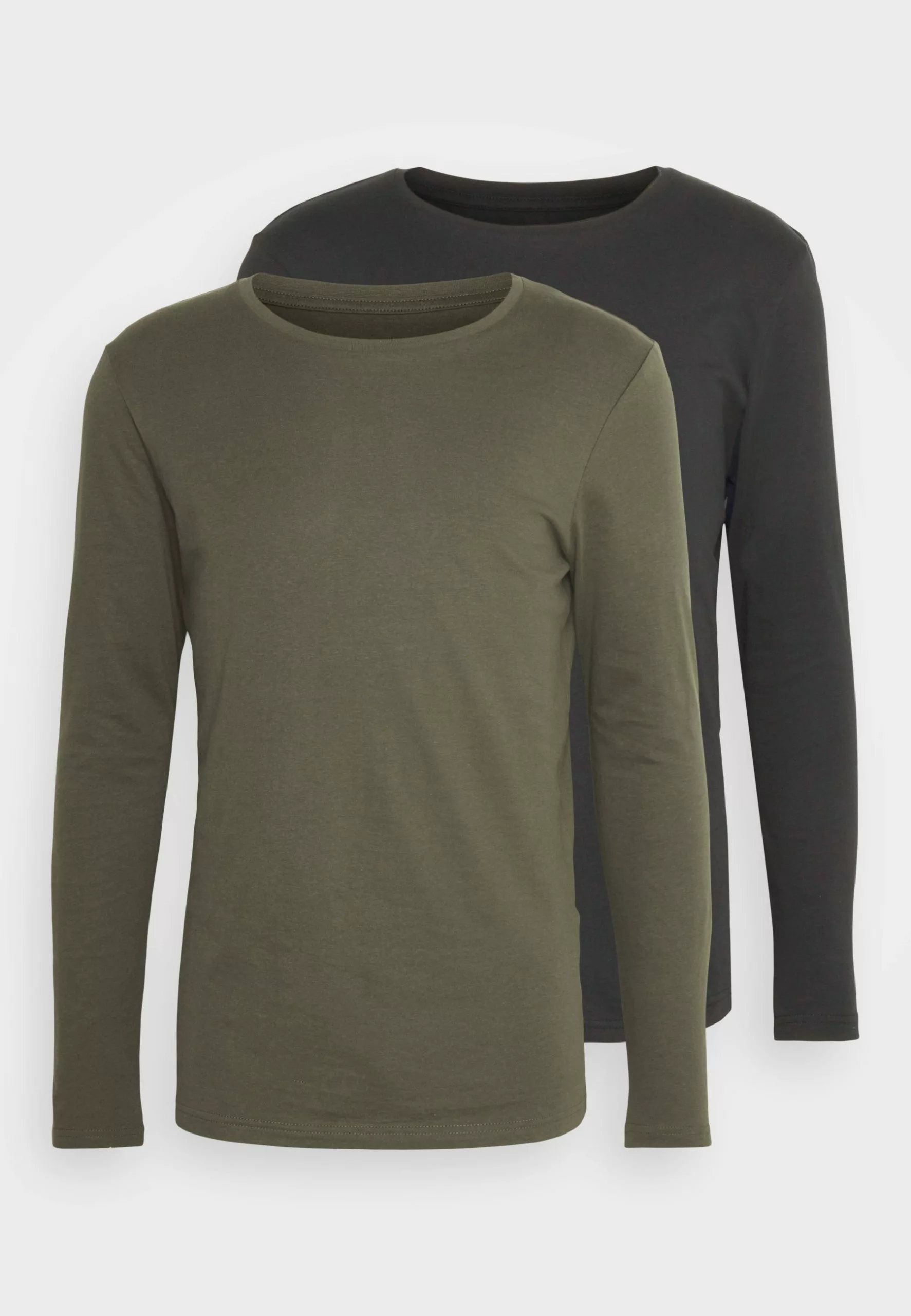 Pier One 2 Pack - Long Sleeved Top - Black/Khaki 5 Pier One 2 Pack - Long Sleeved Top - Black/Khaki - Image 5