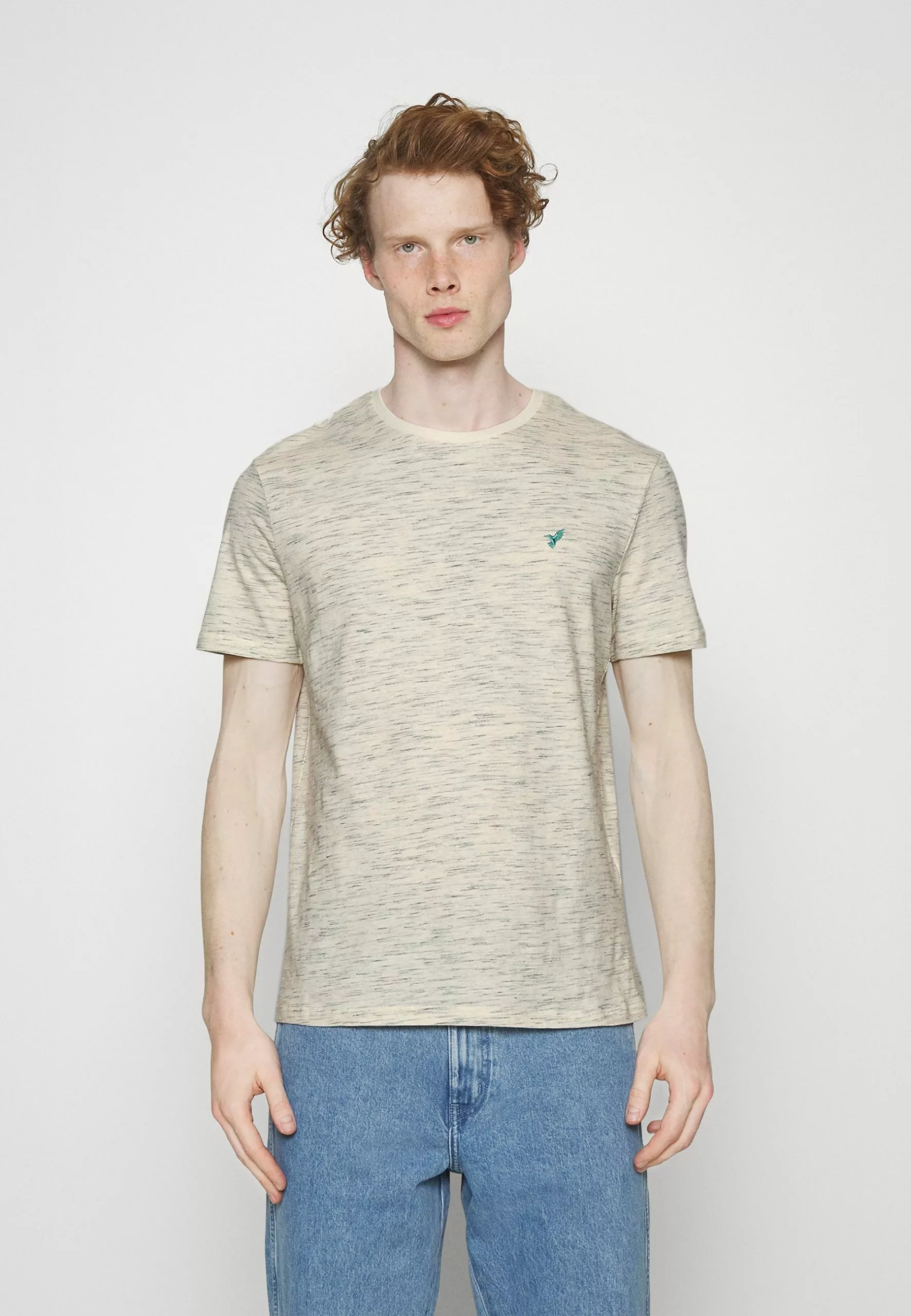 Pier One 5 Pack - Basic T-Shirt - Mottled Dark Blue/Yellow/Orange 5 Pier One 5 Pack - Basic T-Shirt - Mottled Dark Blue/Yellow/Orange - Image 5