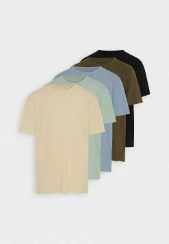 Pier One 5 Pack - Basic T-Shirt - Mint/Off-White/Khaki 17 Pier One 5 Pack - Basic T-Shirt - Mint/Off-White/Khaki -Pier One Shop 5b5778993dfc4612b1bc7d2cac39f5f3