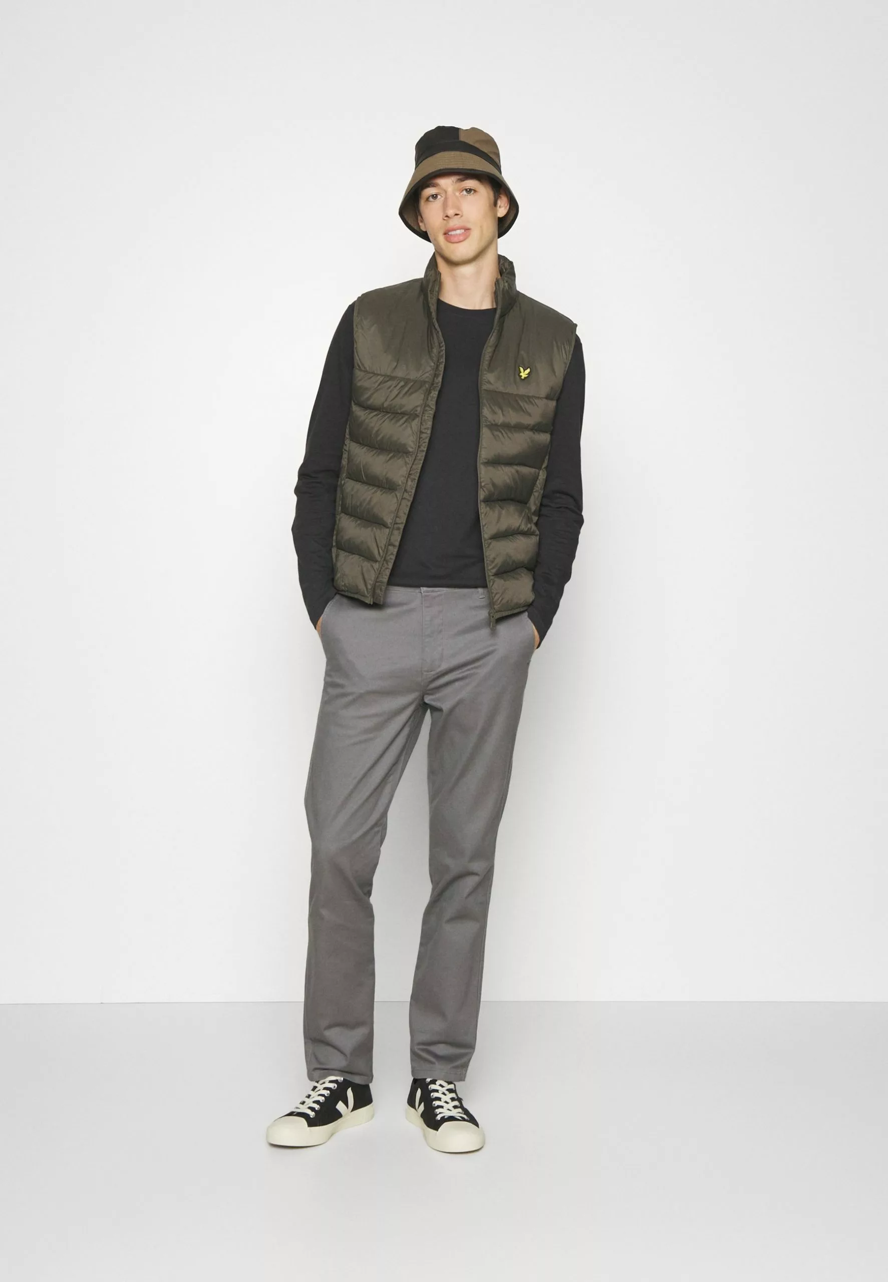 Pier One 5 Pack - Long Sleeved Top - White/Dark Green/Light Green/Black 1 Pier One 5 Pack - Long Sleeved Top - White/Dark Green/Light Green/Black