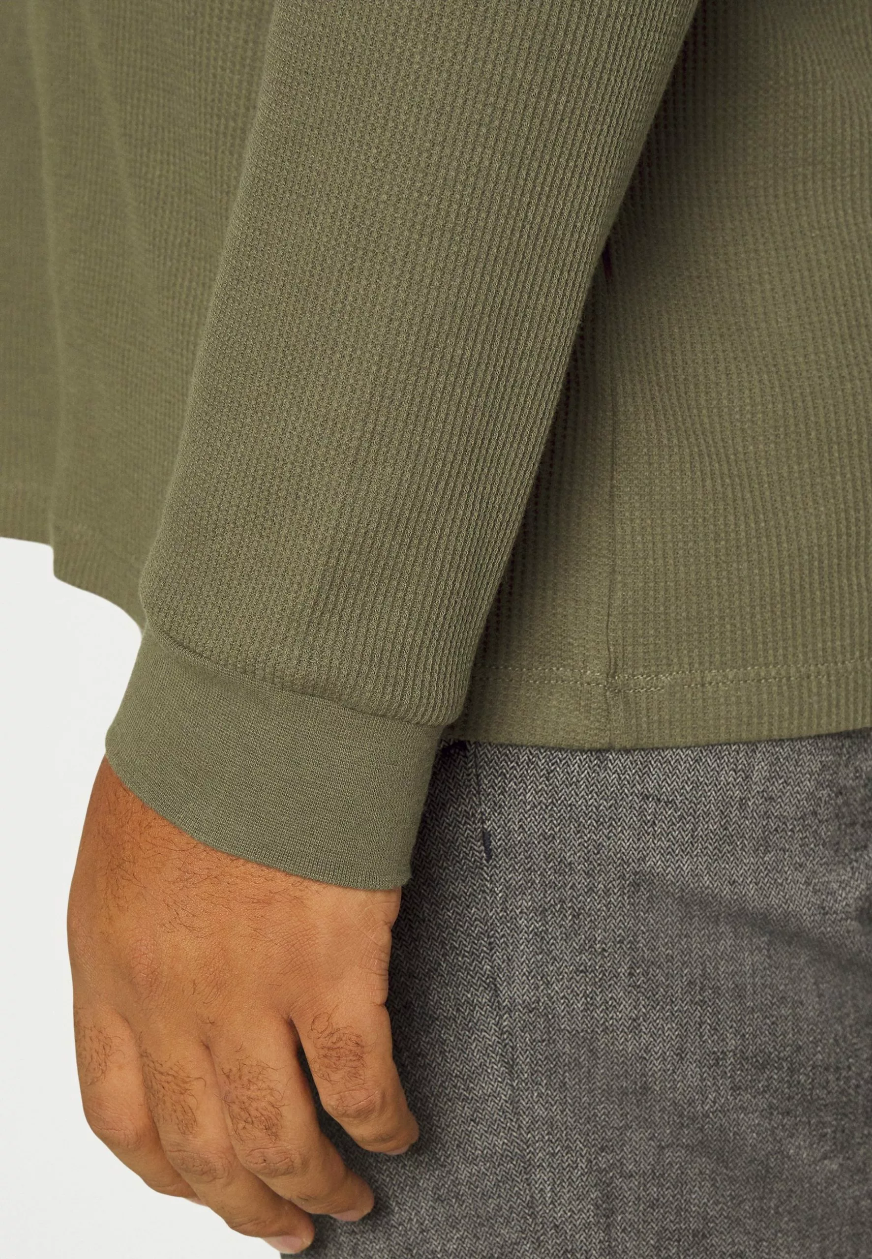 Pier One Long Sleeved Top - Olive 6 Pier One Long Sleeved Top - Olive - Image 6