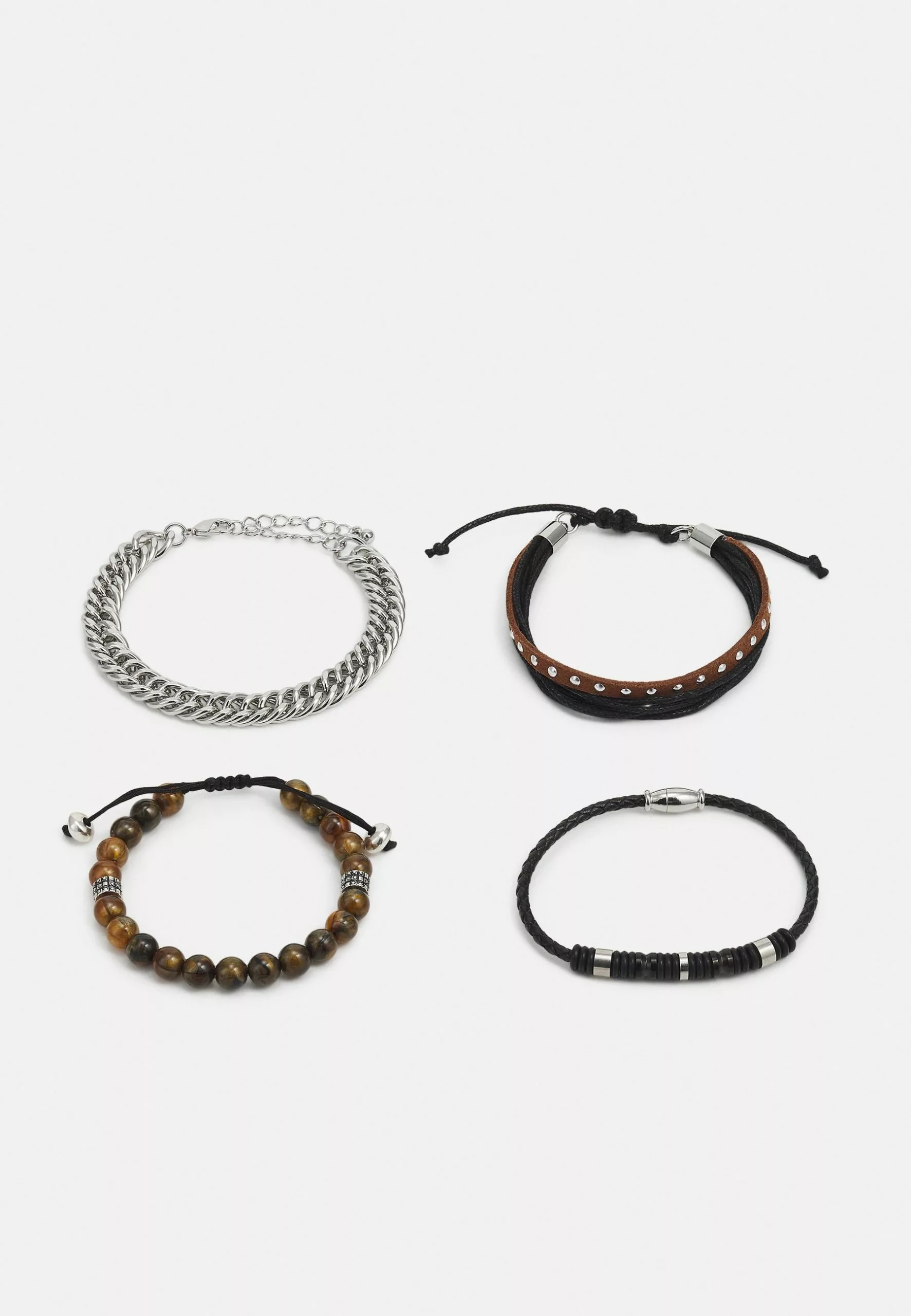 Pier One 4 Pack - Bracelet - Silver-Coloured 1 Pier One 4 Pack - Bracelet - Silver-Coloured