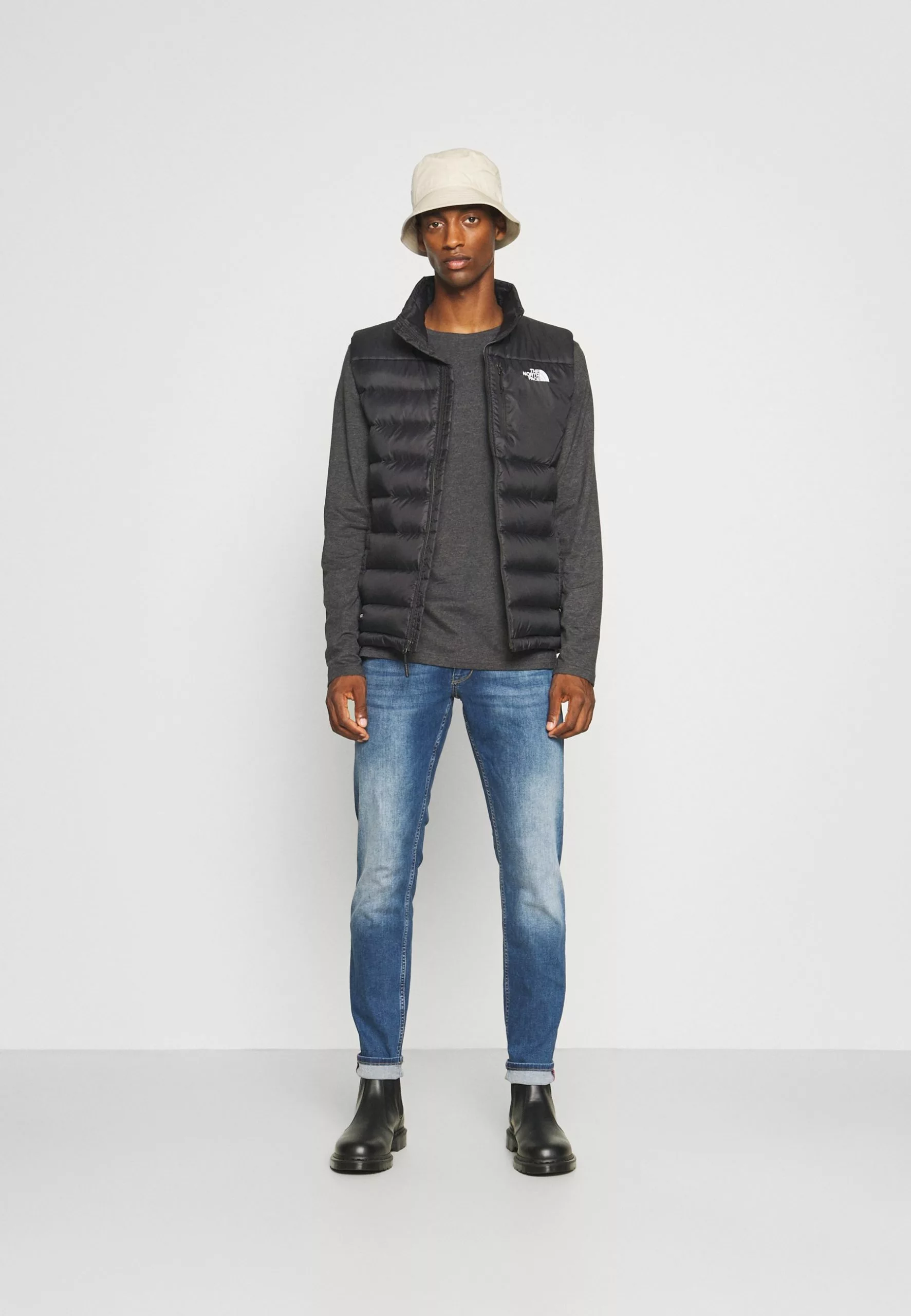 Pier One 2 Pack - Long Sleeved Top - Dark Grey/Black 1 Pier One 2 Pack - Long Sleeved Top - Dark Grey/Black