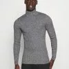 Pier One Muscle Fit Turtle - Jumper - Mottled Grey
