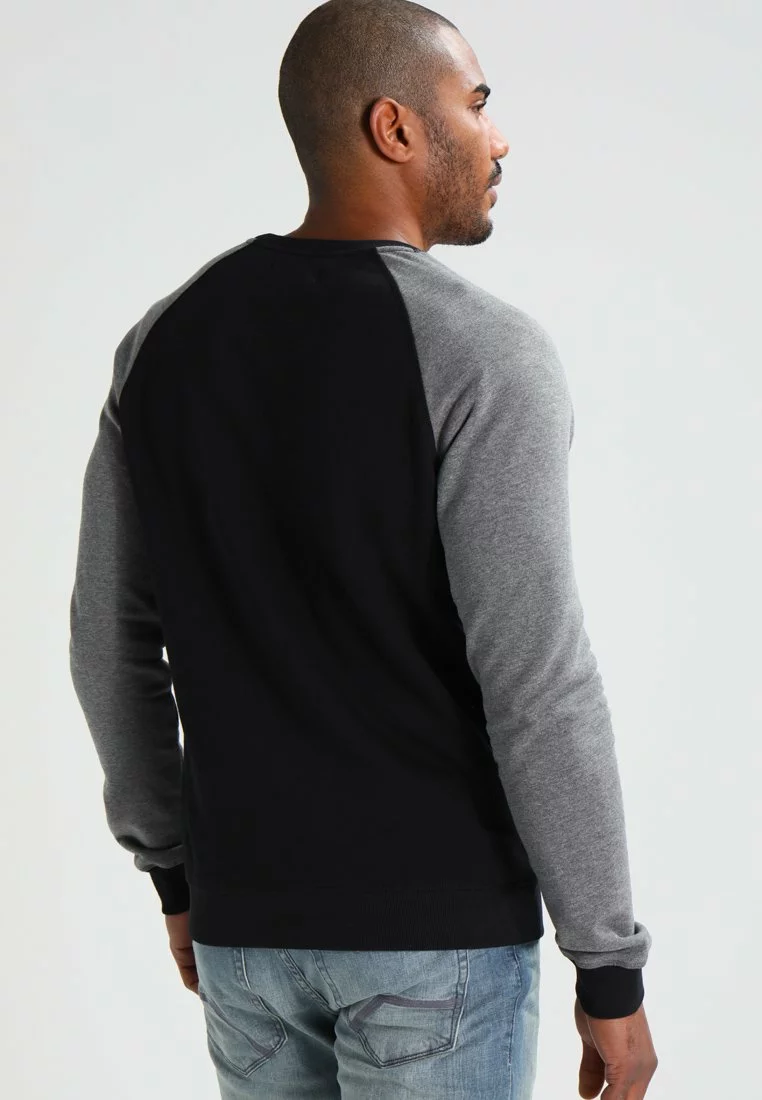 Pier One Sweatshirt - Grey Melange/Black 3 Pier One Sweatshirt - Grey Melange/Black - Image 3