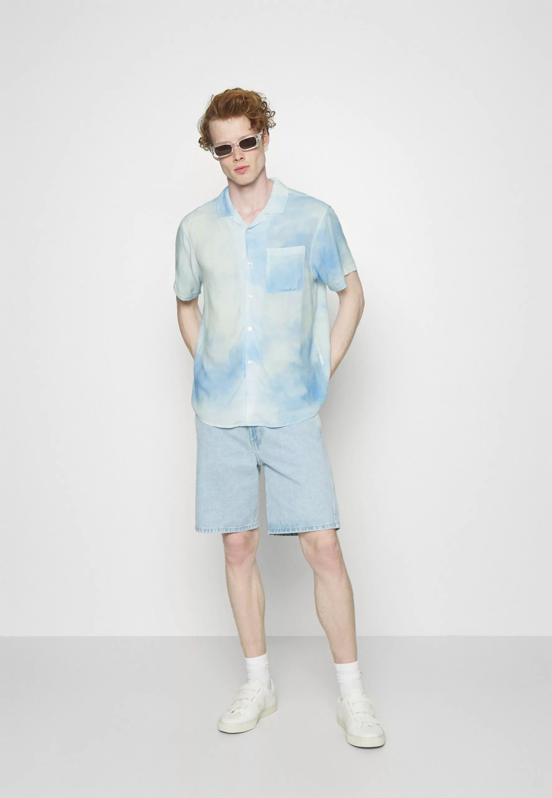 Pier One Shirt - White/Light Blue 2 Pier One Shirt - White/Light Blue - Image 2