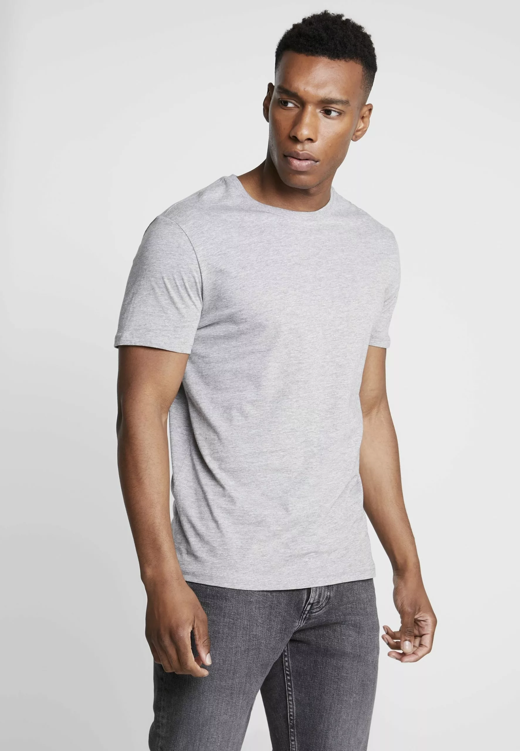 Pier One 5 Pack - Basic T-Shirt - Mottled Bordeaux/White 4 Pier One 5 Pack - Basic T-Shirt - Mottled Bordeaux/White - Image 4