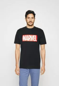 Pier One Print T-Shirt - Black