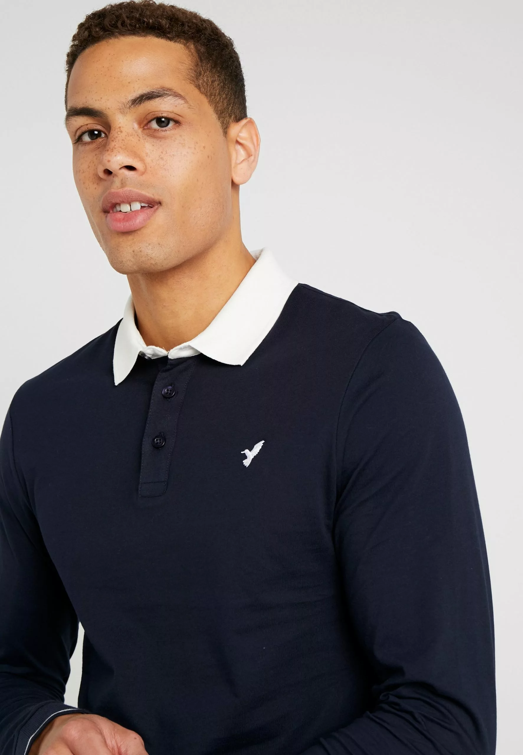 Pier One Muscle Fit - Polo Shirt - Dark Blue 5 Pier One Muscle Fit - Polo Shirt - Dark Blue - Image 5