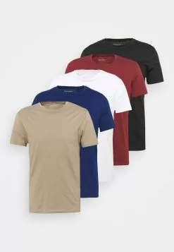 Pier One 5 Pack - Basic T-Shirt - White/Black/Bordeaux 18 Pier One 5 Pack - Basic T-Shirt - White/Black/Bordeaux -Pier One Shop 821a9428a35f403f8260cec51cee307c