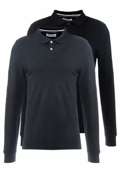 Pier One 2 Pack - Polo Shirt - Mottled Grey/Black -Pier One Shop 857ba5deba5045748c8dc85c3c25635e