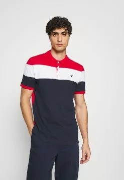 Pier One Polo Shirt - Red/White/Dark Blue