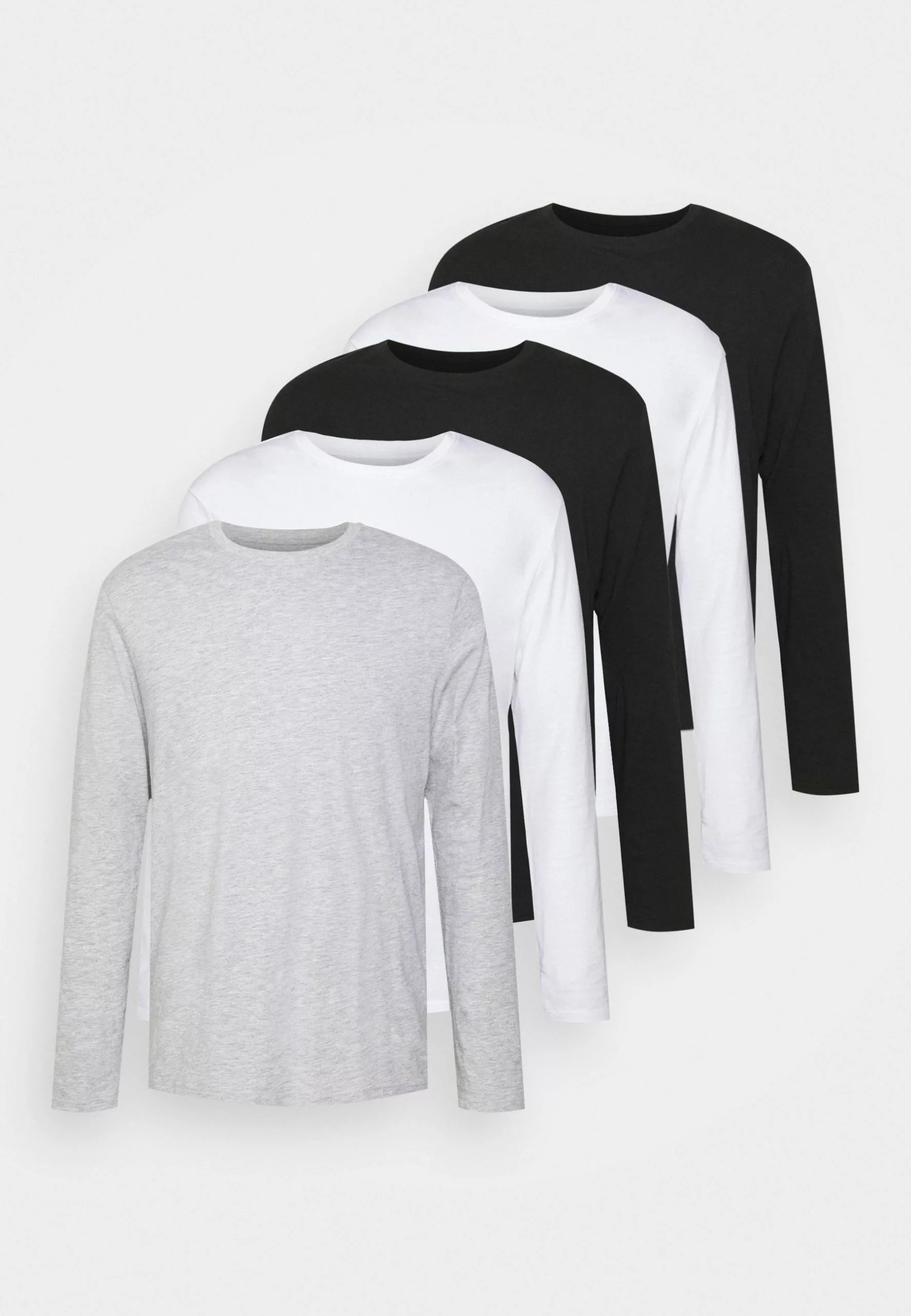 Pier One 5 Pack - Long Sleeved Top - Light Grey/White/Black 7 Pier One 5 Pack - Long Sleeved Top - Light Grey/White/Black - Image 7