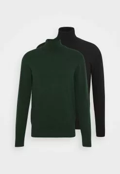 Pier One 2 Pack - Basic Turtleneck - Jumper - Black/Dark Green 10 Pier One 2 Pack - Basic Turtleneck - Jumper - Black/Dark Green -Pier One Shop 903218958e2e432c9ae54008d290ccf6